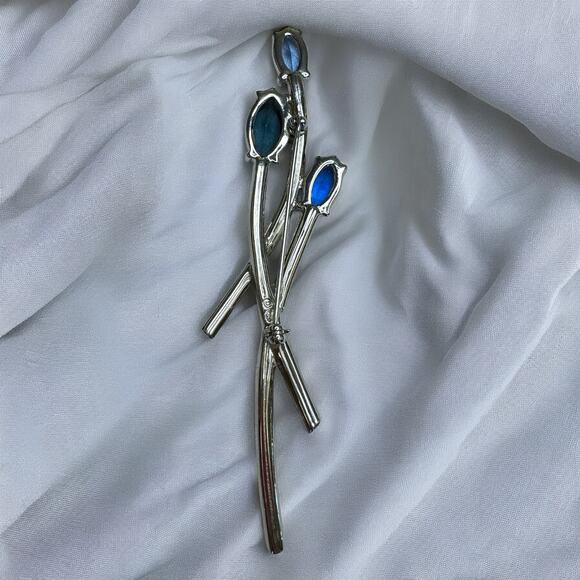 Swarovski Swan Signed Bracelet Earrings Bracelet Brooch Jewelry Set, Pave Stones - Picture 5 of 16